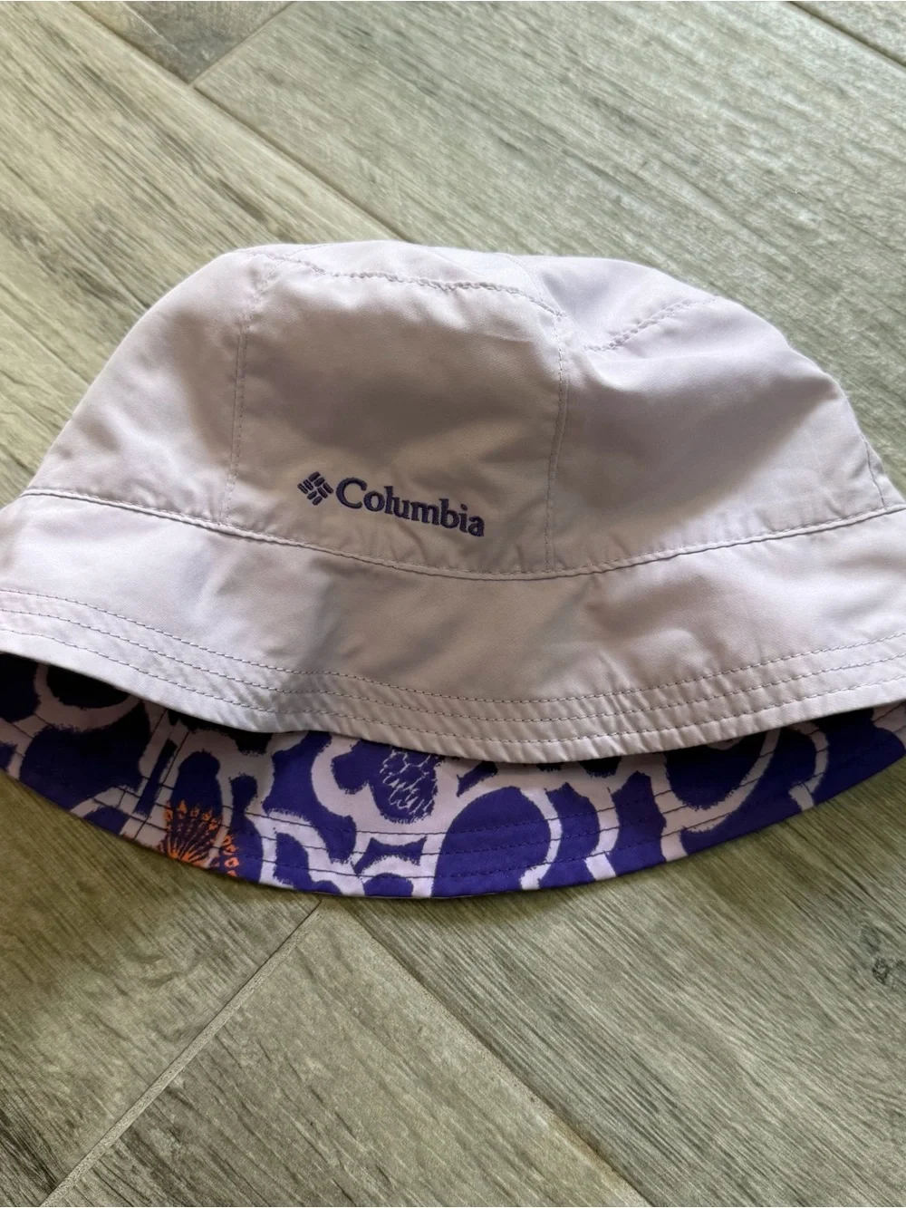 Columbia Omni-Shade Reversible Youth Sun Bucket Hat Purple Lavender one size